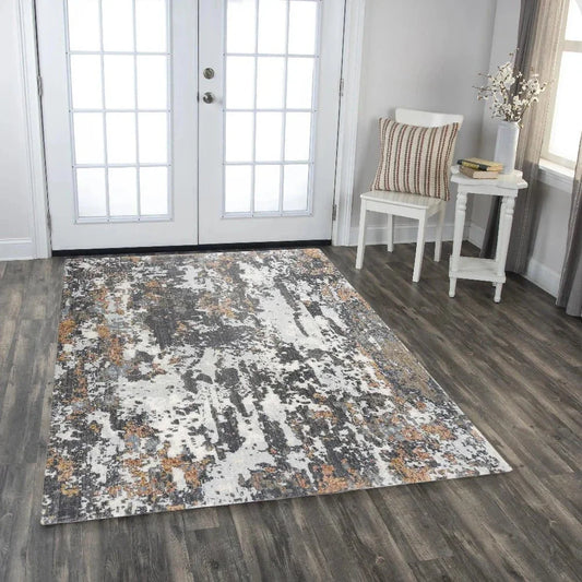 Calo Abstract Gray/ Multi Large Area Rugs - LOOMLAN - LOOMLAN - Area Rugs
