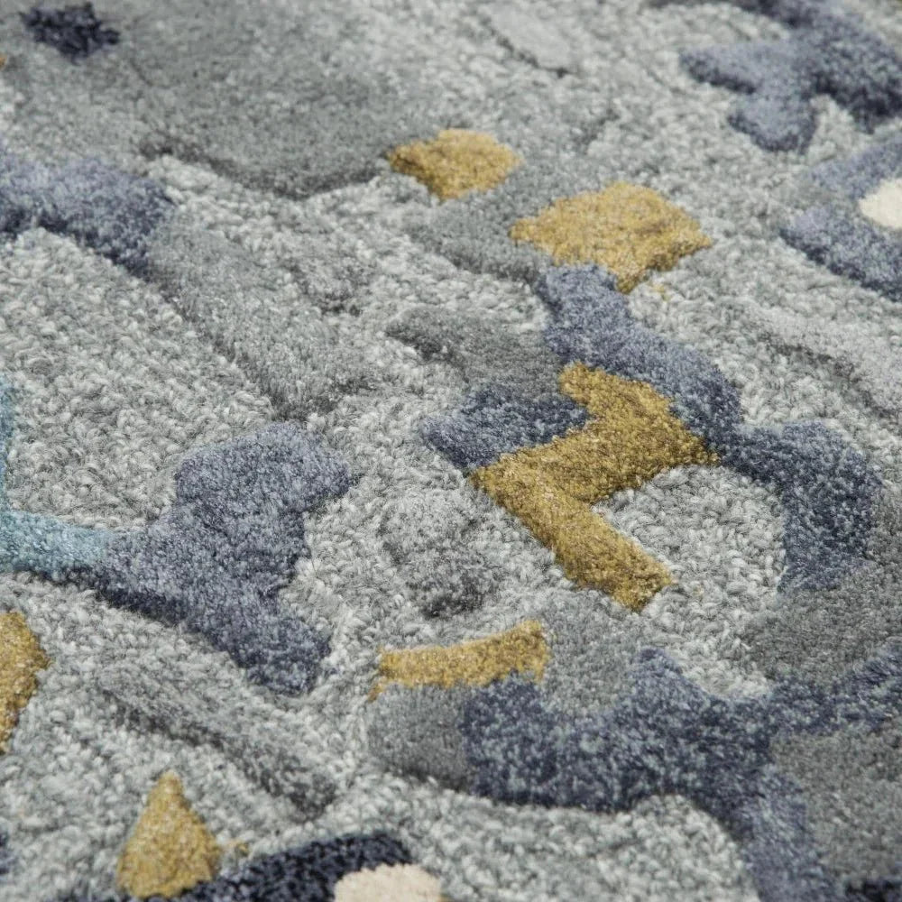 Camb Abstract Gray Large Area Rugs For Living Room - LOOMLAN - LOOMLAN - Area Rugs
