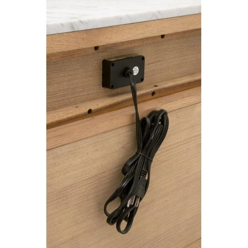 Cambria Marble Topped 2 - Drawer Nightstand - LOOMLAN - Essentials For Living - Nightstands