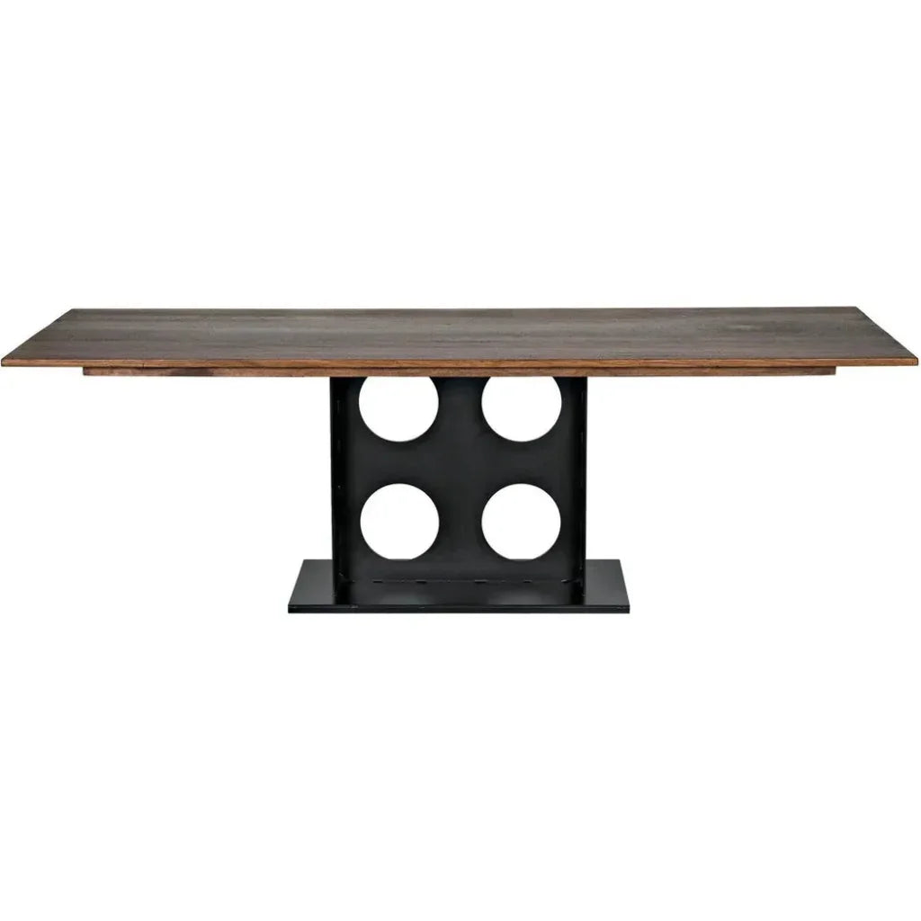 Cameron Table-Dining Tables-Noir-LOOMLAN