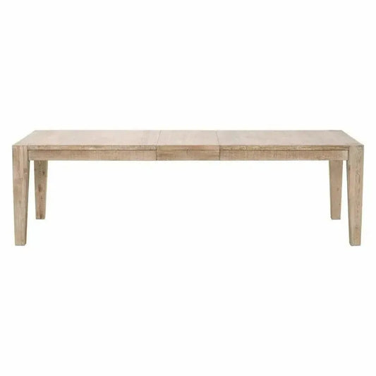 Canal Reclaimed Wood Extendable Dining Table Gold Inlay-Dining Tables-Essentials For Living-LOOMLAN