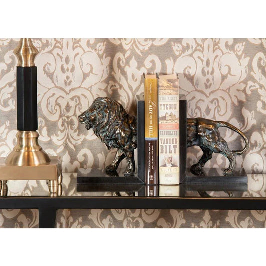 Candlestick Cast Brass Finish Table Lamp - LOOMLAN - Wildwood - Table Lamps