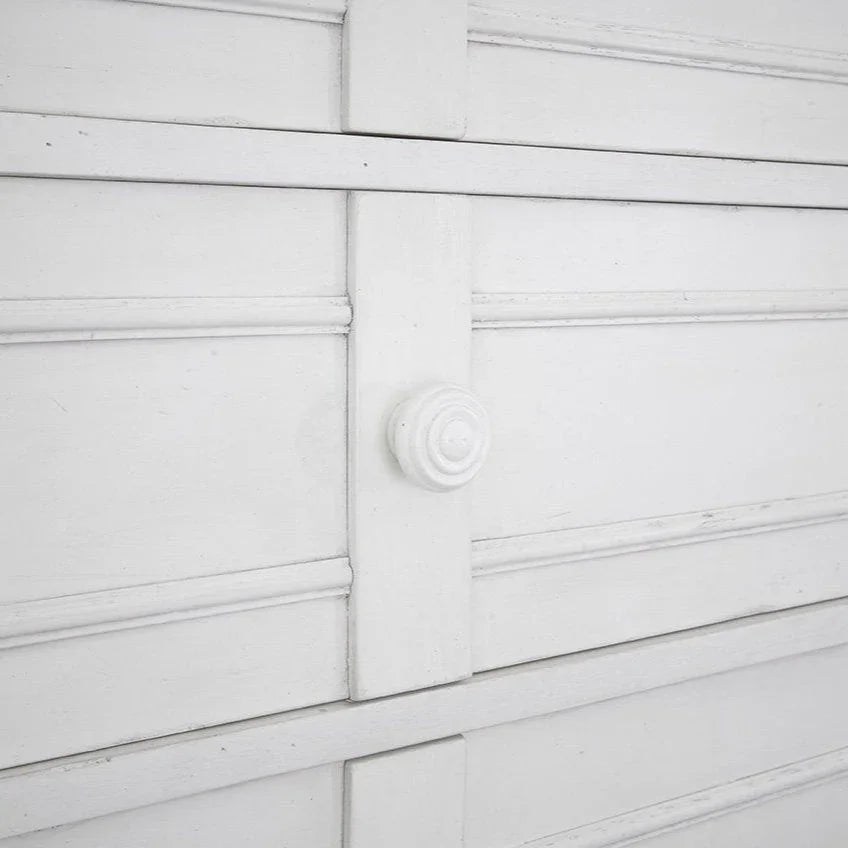 Cane Bay Five Drawer White Chest - LOOMLAN - Palmetto Home - Chests