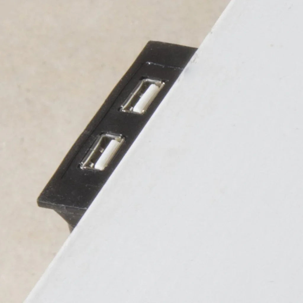 Cane Bay One Drawer White Nightstand with Basket - LOOMLAN - Palmetto Home - Nightstands