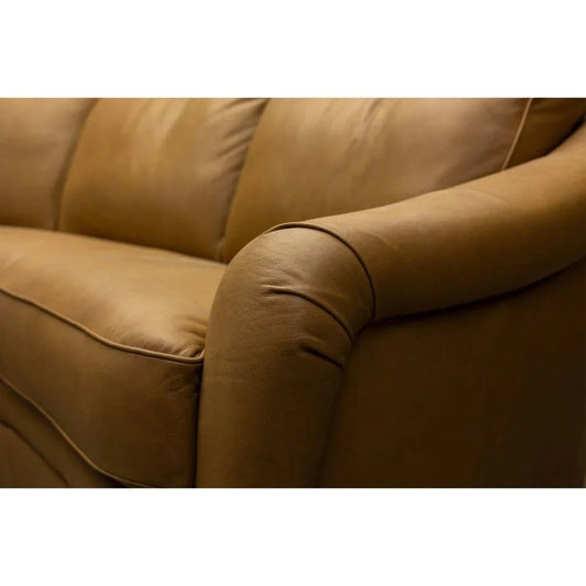 Capri Luxurious Leather Comfort Sectional - LOOMLAN - Sectionals