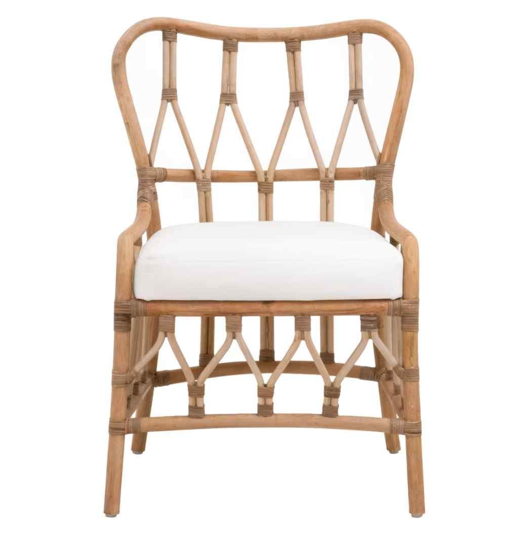 Caprice Fabric Armless Dining Chair 2PC