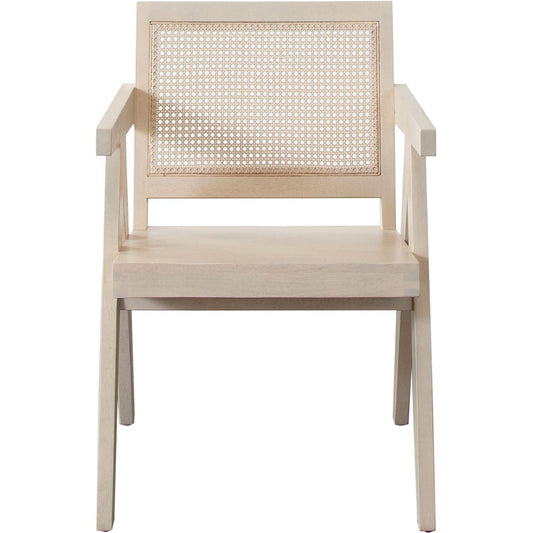 Carter Accent Chair in Solid Wood Frame