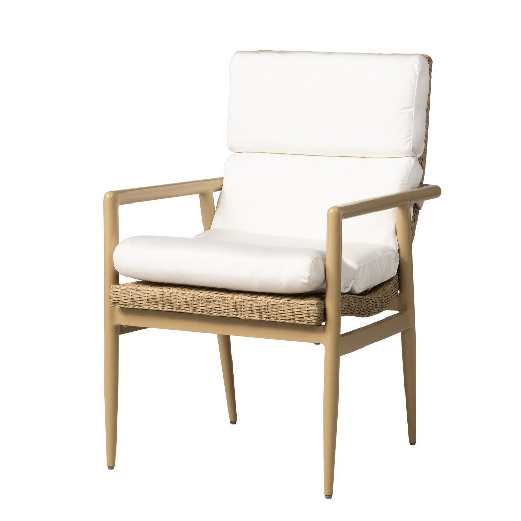 Cascade Aluminum Outdoor Dining Armchair-Outdoor Dining Chairs-Lloyd Flanders-LOOMLAN