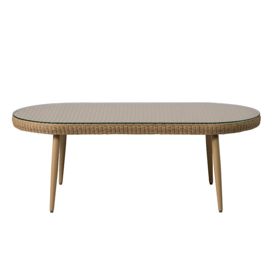 Cascade Oval Outdoor Cocktail Table-Outdoor Coffee Tables-Lloyd Flanders-LOOMLAN