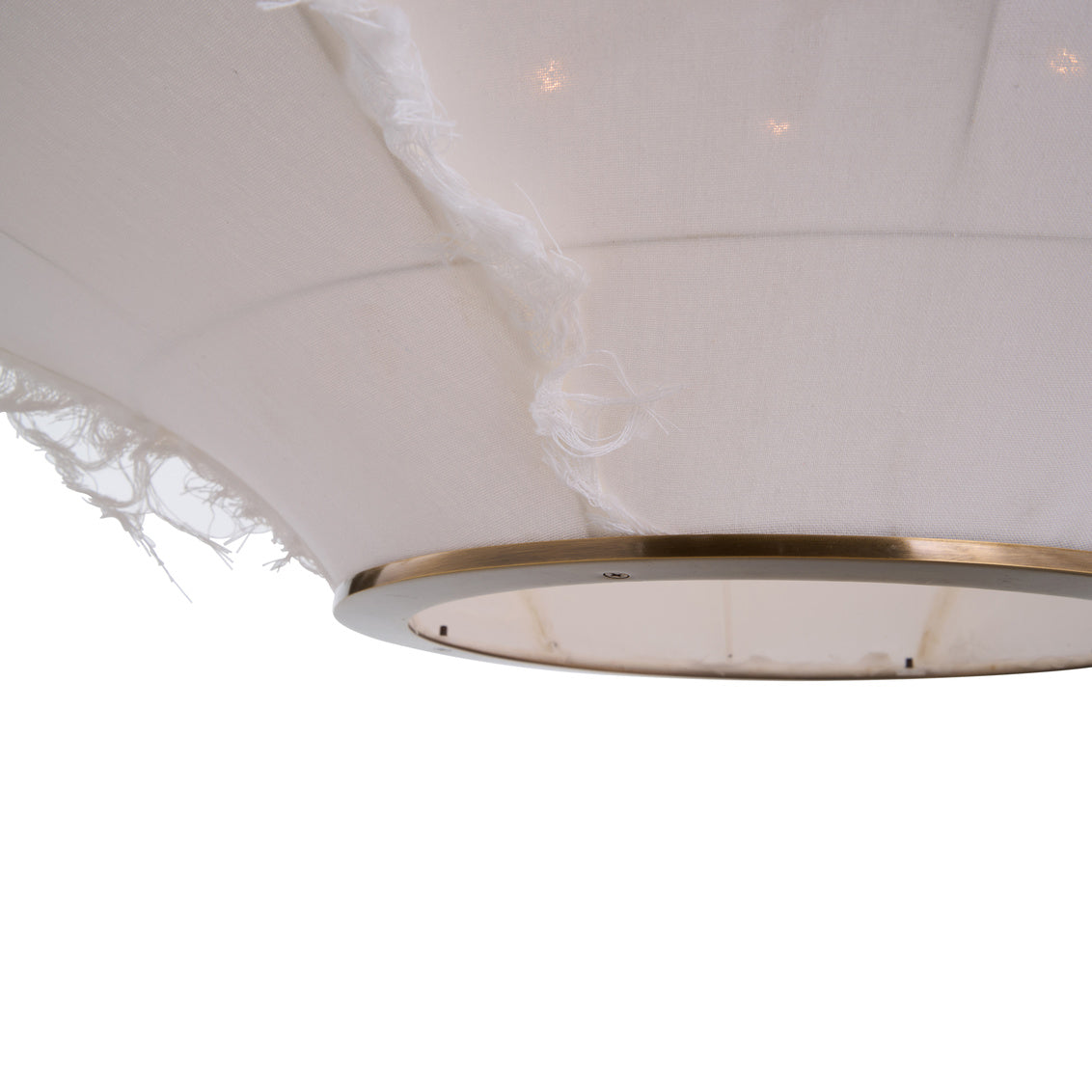 Cassidy Linen Fabric Shade White Pendant