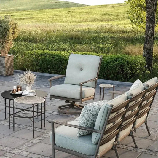 Castelle Twig Legs Aluminum Side Table - LOOMLAN - Castelle - Outdoor Side Tables