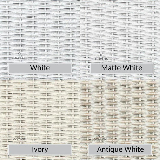 Catalina Wicker Lounge Set Sectional Ottoman Made USA-Outdoor Lounge Sets-Lloyd Flanders-LOOMLAN