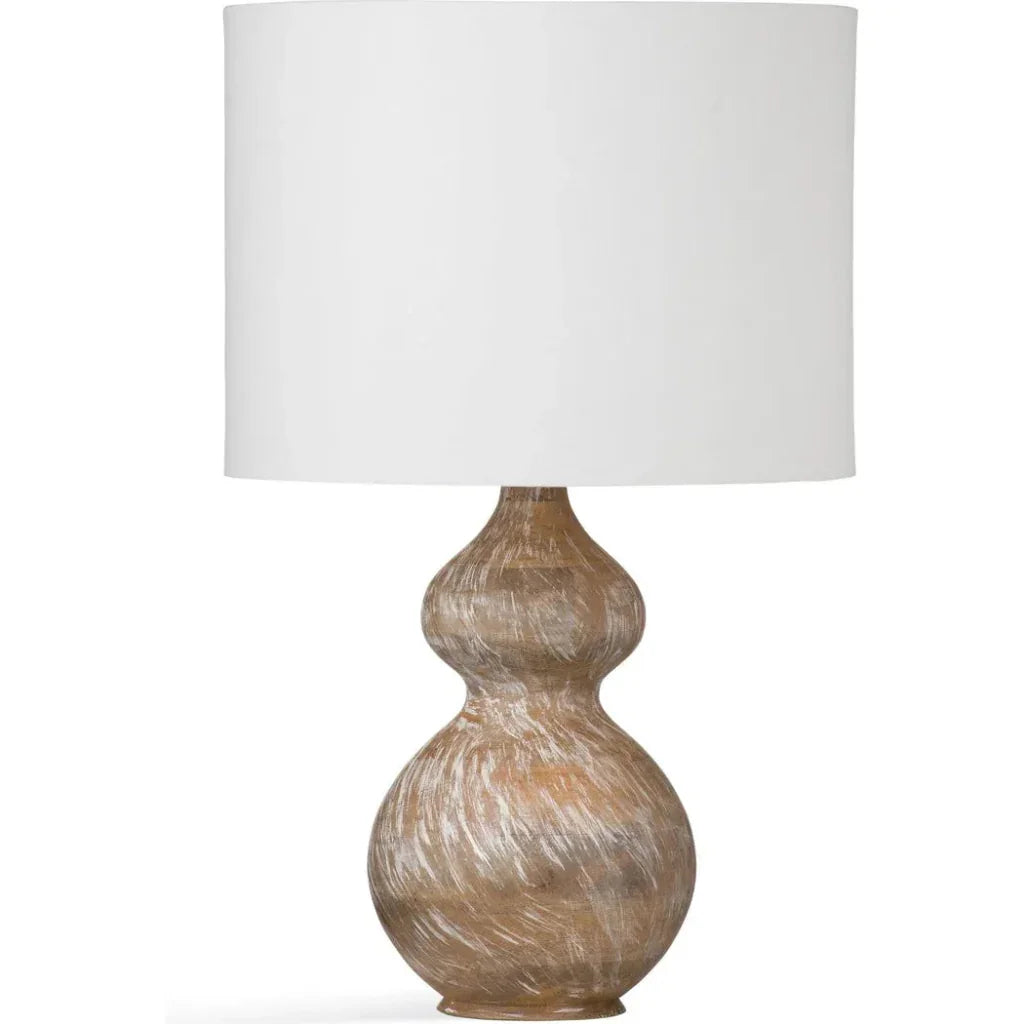 Caveette Wood Brown Table Lamp - LOOMLAN - Bassett Mirror - Table Lamps
