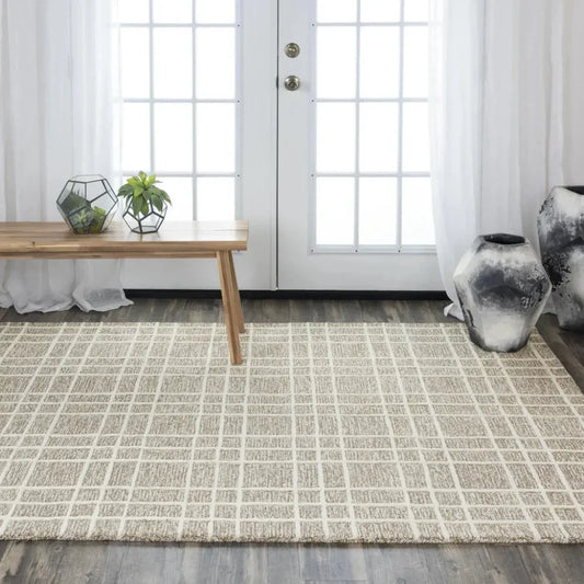 Ceca Wool Brown Hallway Kitchen Runner Rug - LOOMLAN - LOOMLAN - Area Rugs