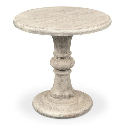 Cecelia Pedestal Table - LOOMLAN - Sarreid - Side Tables