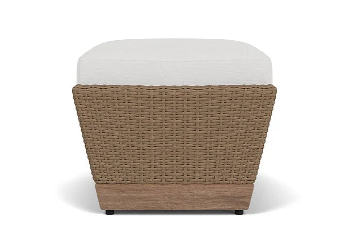 Charisma Aluminum Outdoor Ottoman-Outdoor Ottomans-Lloyd Flanders-LOOMLAN