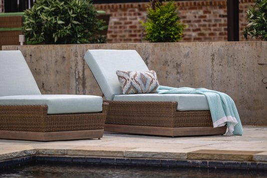Charisma Aluminum Outdoor Pool Chaise-Outdoor Chaises-Lloyd Flanders-LOOMLAN
