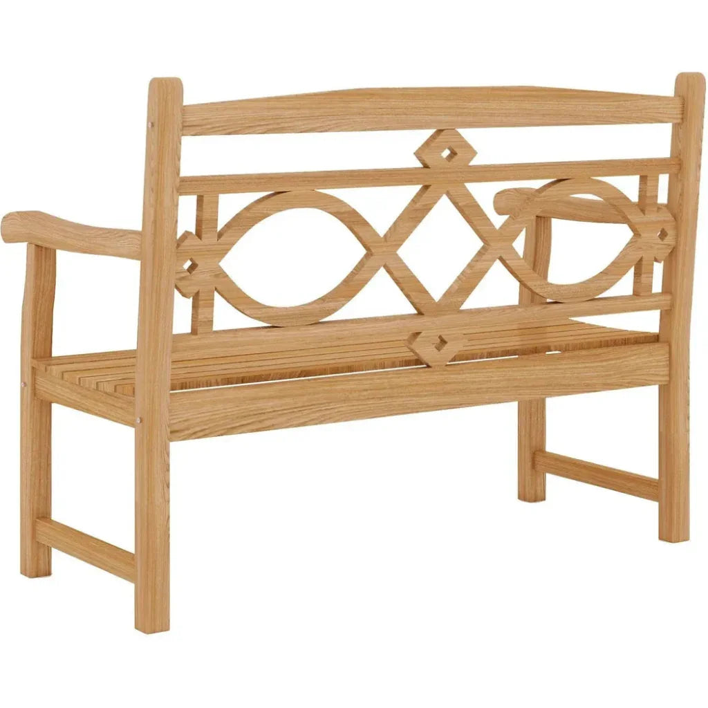 Chelsea 2-Person Teak Outdoor Bench-Outdoor Benches-HiTeak-LOOMLAN