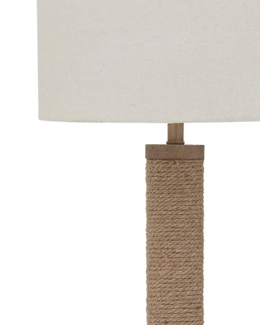 Chester Natural Rope Floor Lamp-Floor Lamps-Bassett Mirror-LOOMLAN