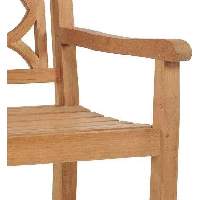 Chichester 2-Person Teak Outdoor Bench-Outdoor Benches-HiTeak-LOOMLAN