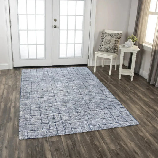 Chid Solid Blue Area Rugs For Living Room - LOOMLAN - LOOMLAN - Area Rugs