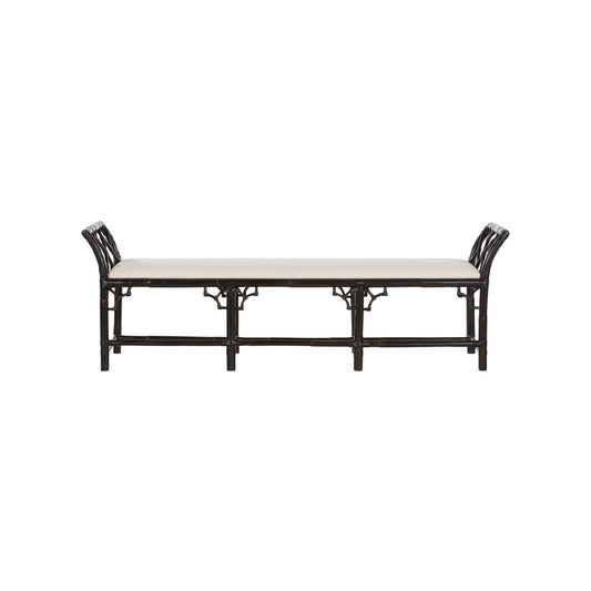 Chippendale Bamboo Regency Rattan Bedroom Bench
