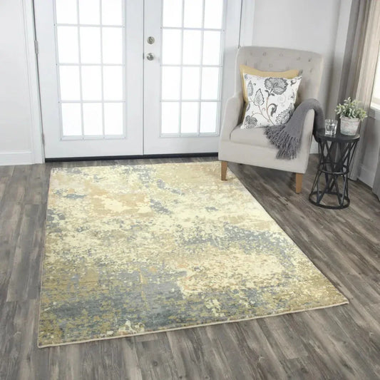 Ciba Abstract Beige Large Area Rugs For Living Room - LOOMLAN - LOOMLAN - Area Rugs