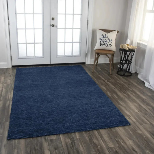 Cina 5x7 Indoor Outdoor Blue Patio Rug-Outdoor Rugs-LOOMLAN-LOOMLAN