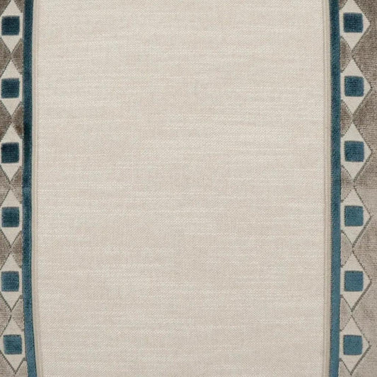 Cirque Peacock Band Blue Large Throw Pillow Insert - LOOMLAN - D.V. Kap - Throw Pillows