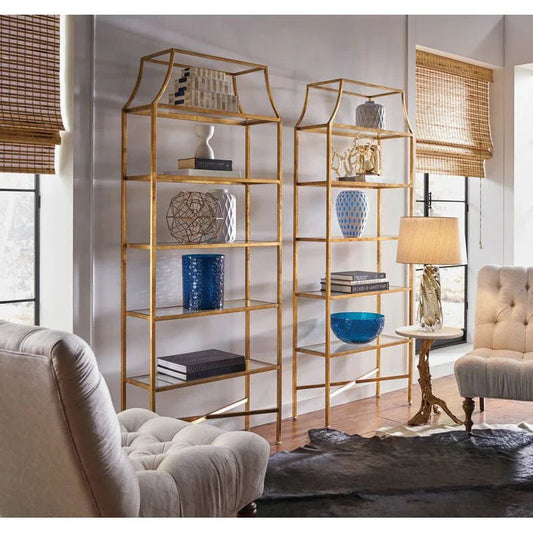 Clancy Gold Iron Made Etagere - LOOMLAN - Wildwood - Etageres