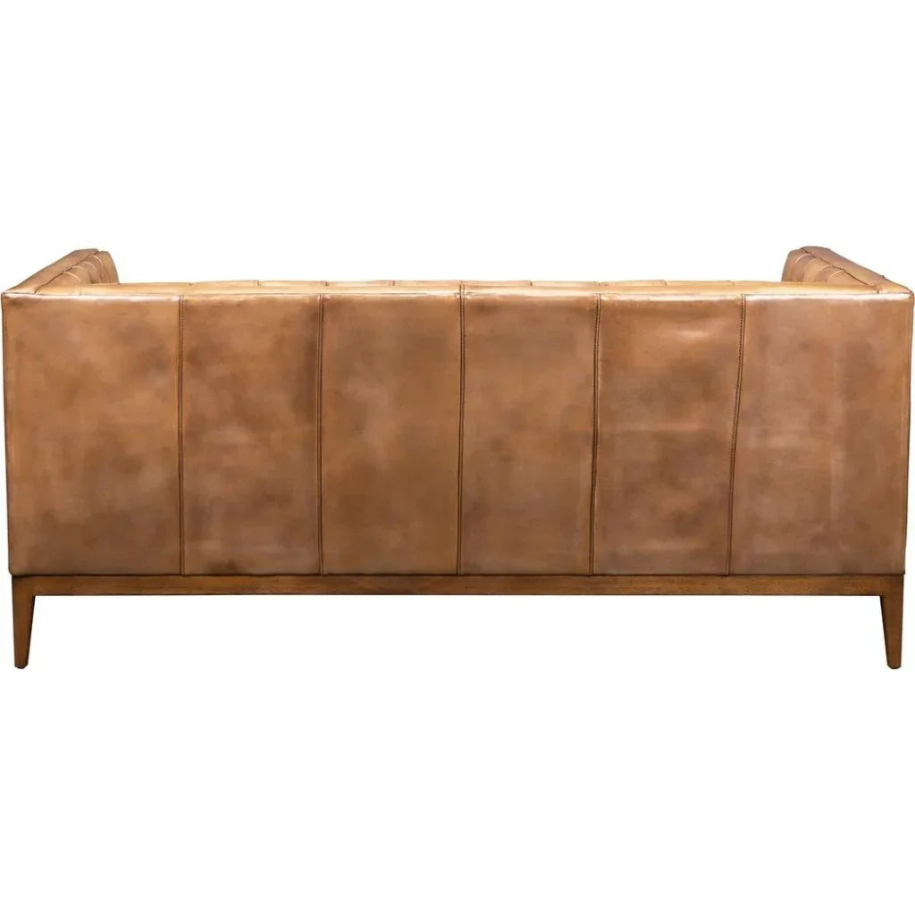 Clara Comfort Design Leather Loveseat - LOOMLAN - Olivia + Quinn - Sofas & Loveseats