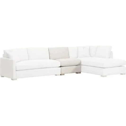 Clara Modular 1-Seat Chair Performance Feather Fill-Modular Components-Essentials For Living-LOOMLAN