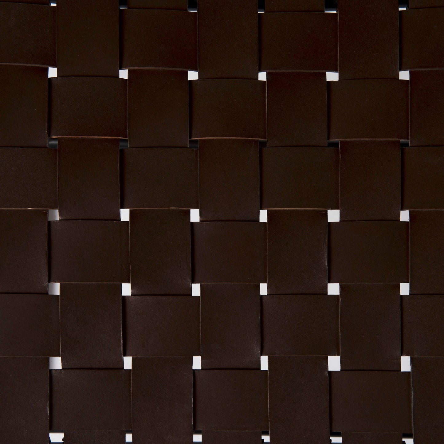 Clarissa Woven Leather Stool