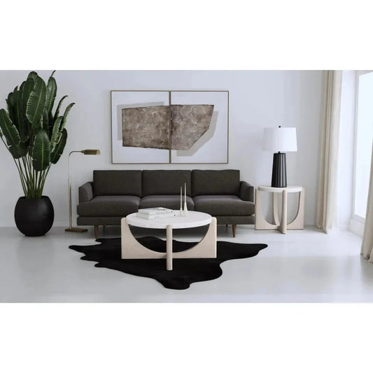 Clatsop Brass Metal Floor Lamp-Floor Lamps-Bassett Mirror-LOOMLAN