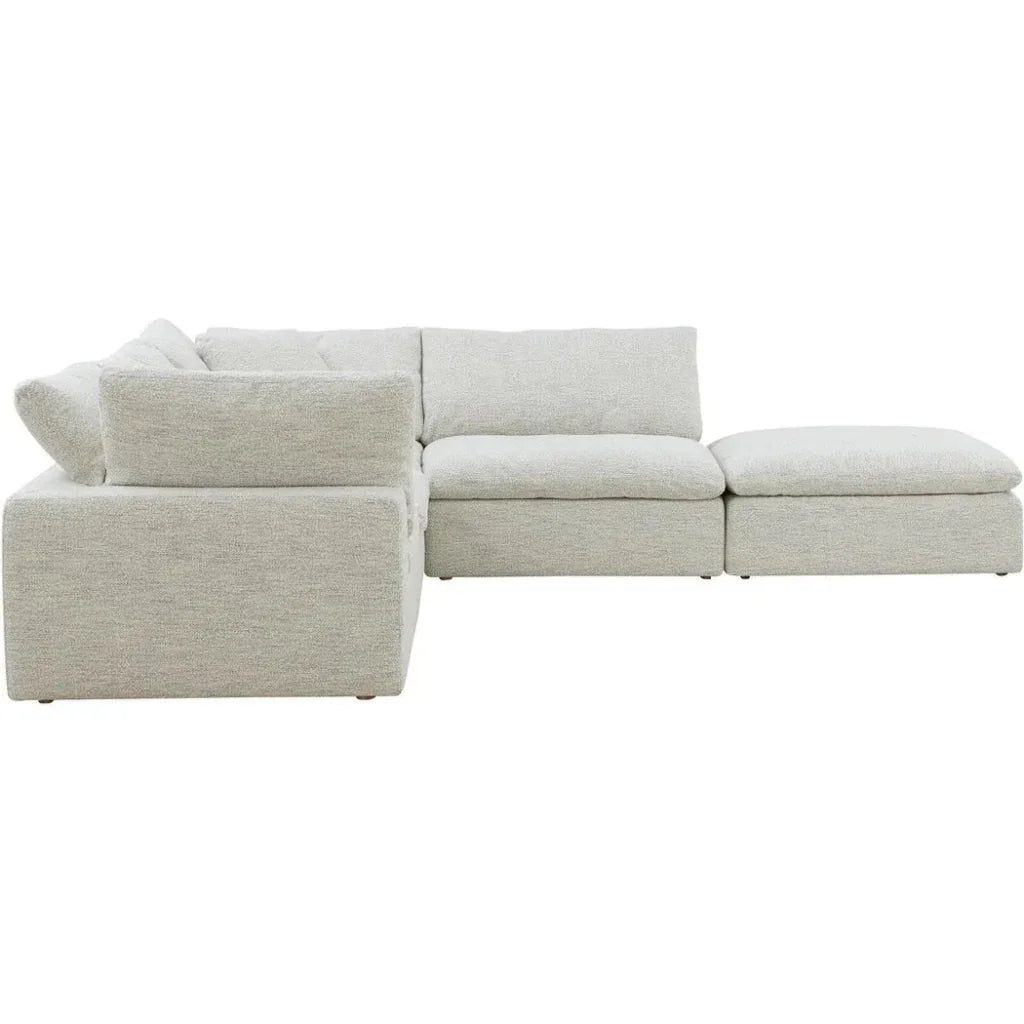 Clay Performance Fabric Brownish Grey Modular Sectional-Modular Sofas-Moe's Home-LOOMLAN