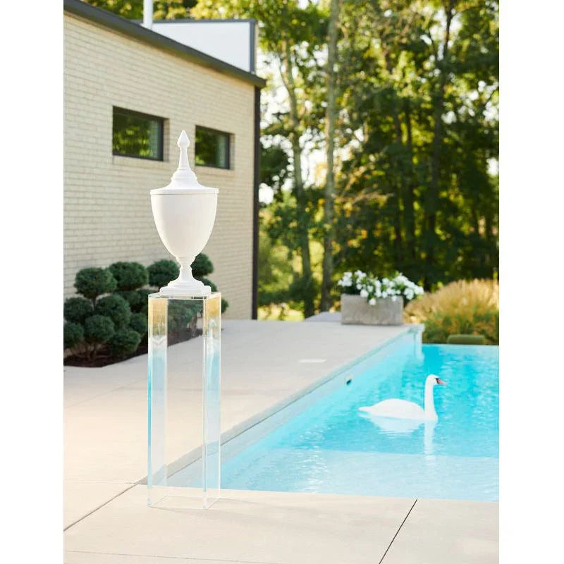 Clear Acrylic Made Pedestal - LOOMLAN - Chelsea House - Side Tables