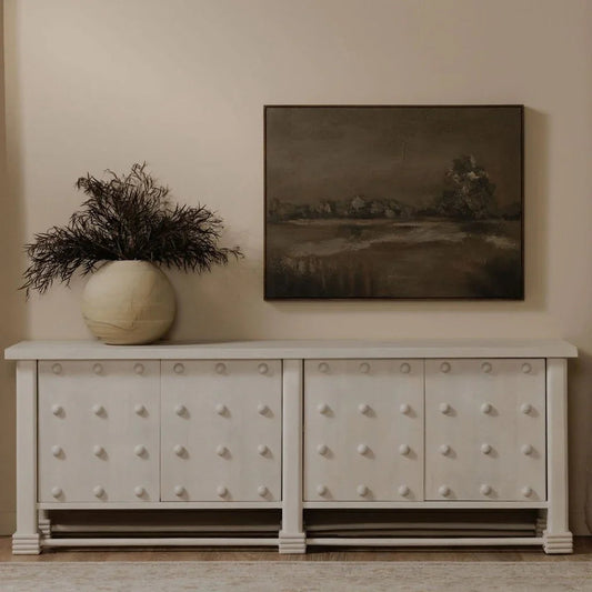 Clement Whitewashed Mango Wood Sideboard - LOOMLAN - Moe's Home - Sideboards