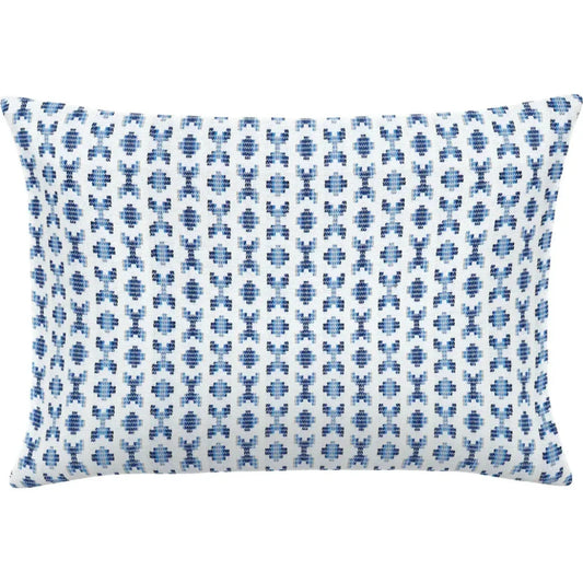 Clockwork Sky Handmade Outdoor Pillow-Outdoor Pillows-Earnest Collection-20"x13" Lumbar-LOOMLAN