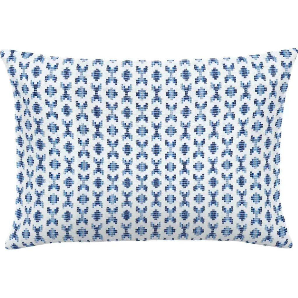 Clockwork Sky Handmade Outdoor Pillow-Outdoor Pillows-Earnest Collection-20"x13" Lumbar-LOOMLAN