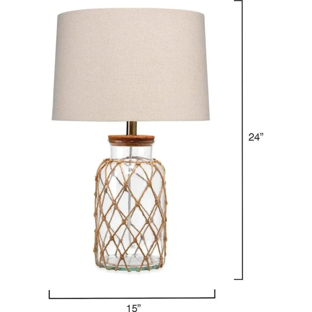 Coastal Style Rope Hugo Table Lamp - LOOMLAN - Jamie Young - Table Lamps