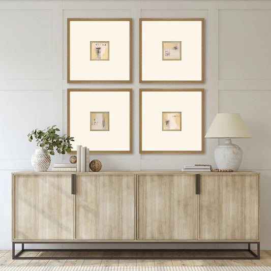 Code Wood Frame Neutral Framed Wall Art 4PC