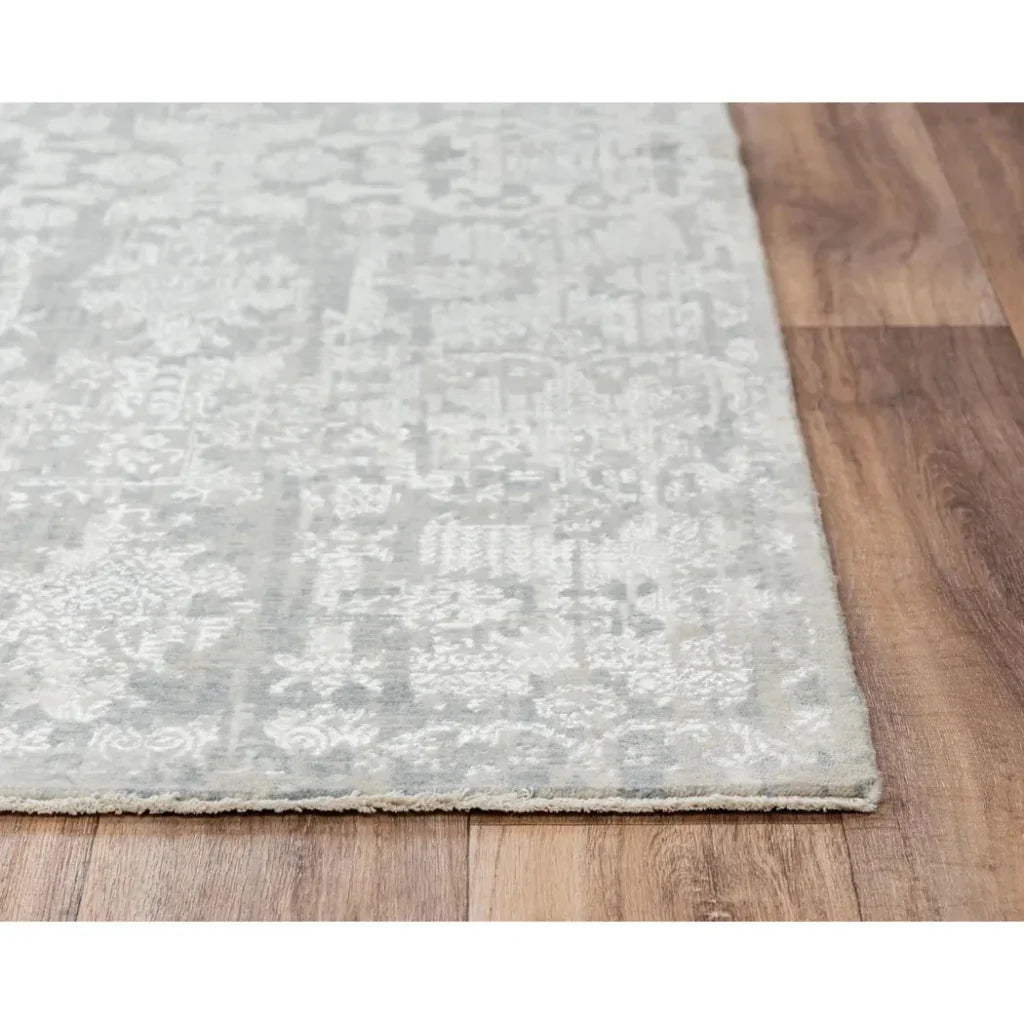 Coit Damask Gray Large Area Rugs For Living Room - LOOMLAN - LOOMLAN - Area Rugs