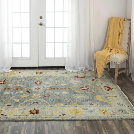 Colm Floral Gray Large Area Rugs For Living Room - LOOMLAN - LOOMLAN - Area Rugs