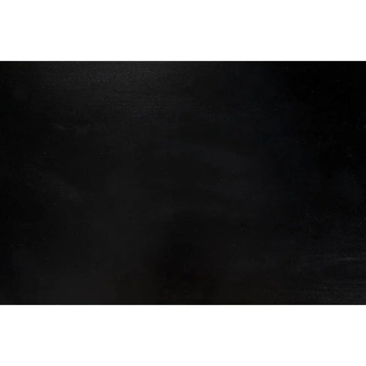 Colonial Wood Black Rectangle Side Table 2 Drawers - LOOMLAN - Noir - Side Tables