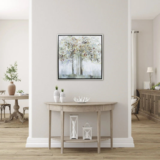 Colorful Tree Green Canvas Art