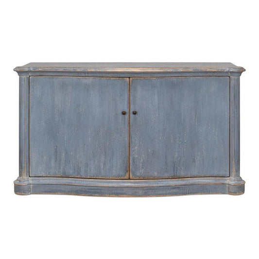 Columns Bowfront Sideboard Blue - LOOMLAN - Sarreid - Sideboards
