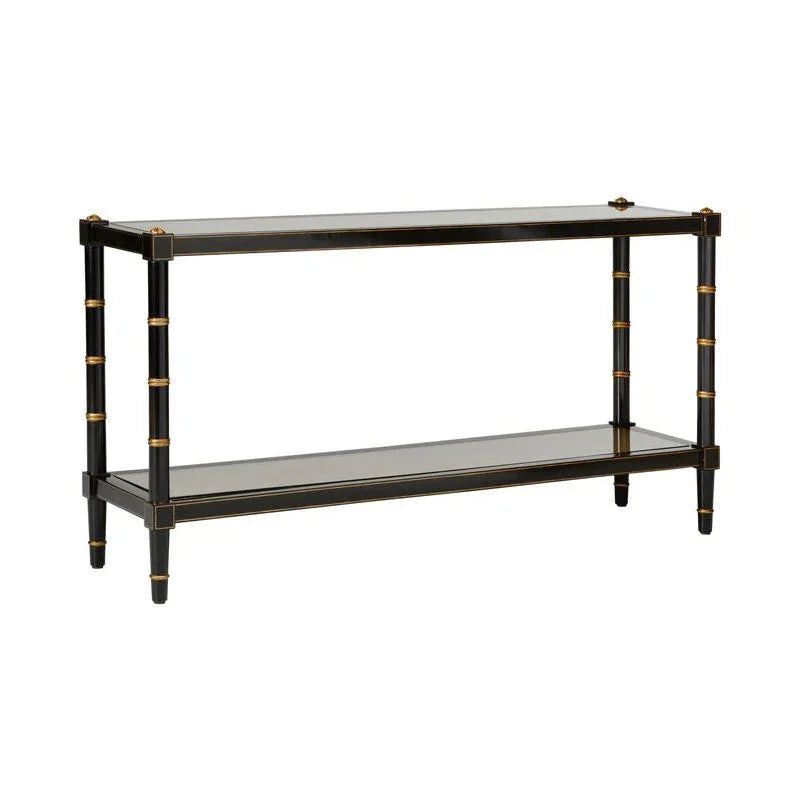Conner Cane Bamboo - Inspired Legs Console Table - LOOMLAN - Chelsea House - Console Tables