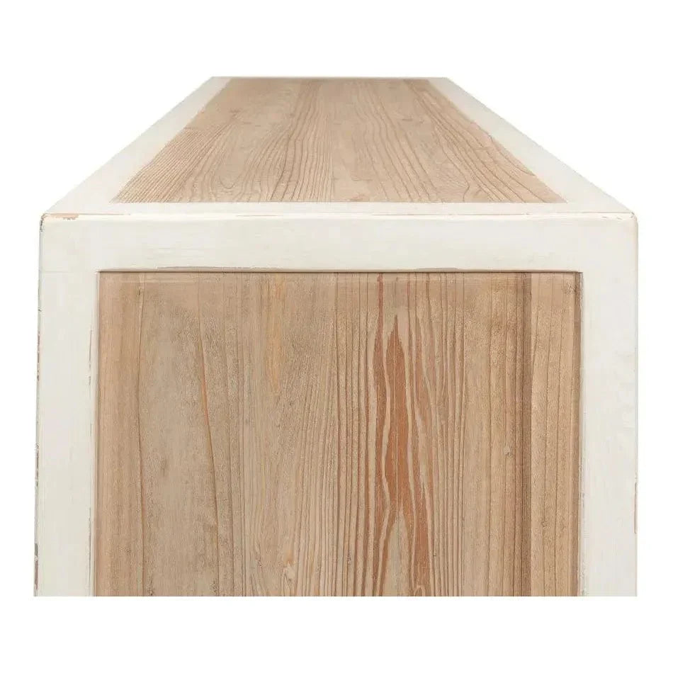 Center Drawer Console Table Storage Two Tone Wood - LOOMLAN - Sarreid - Dressers