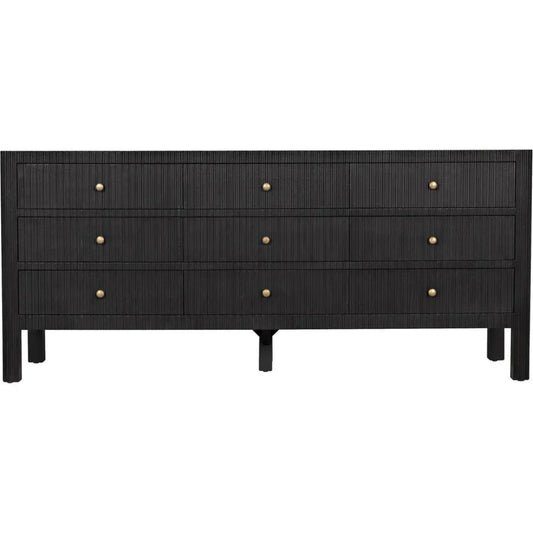 Conrad Nine Drawers Wood Dresser