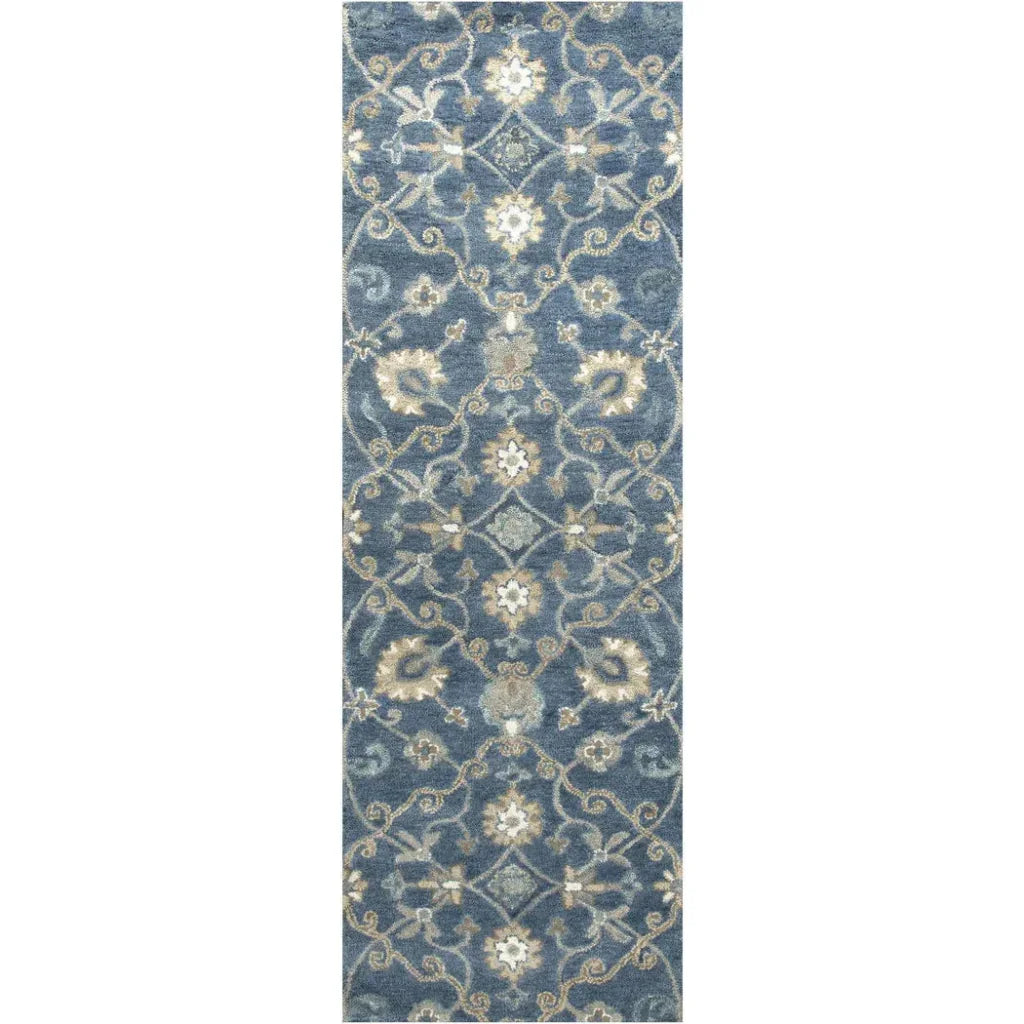 Copa Blue Round Area Rugs For Dining Room - LOOMLAN - LOOMLAN - Area Rugs